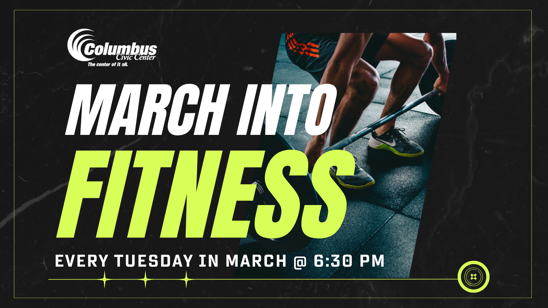 March into Fitness Every Tuesday in March at 6:30 PM