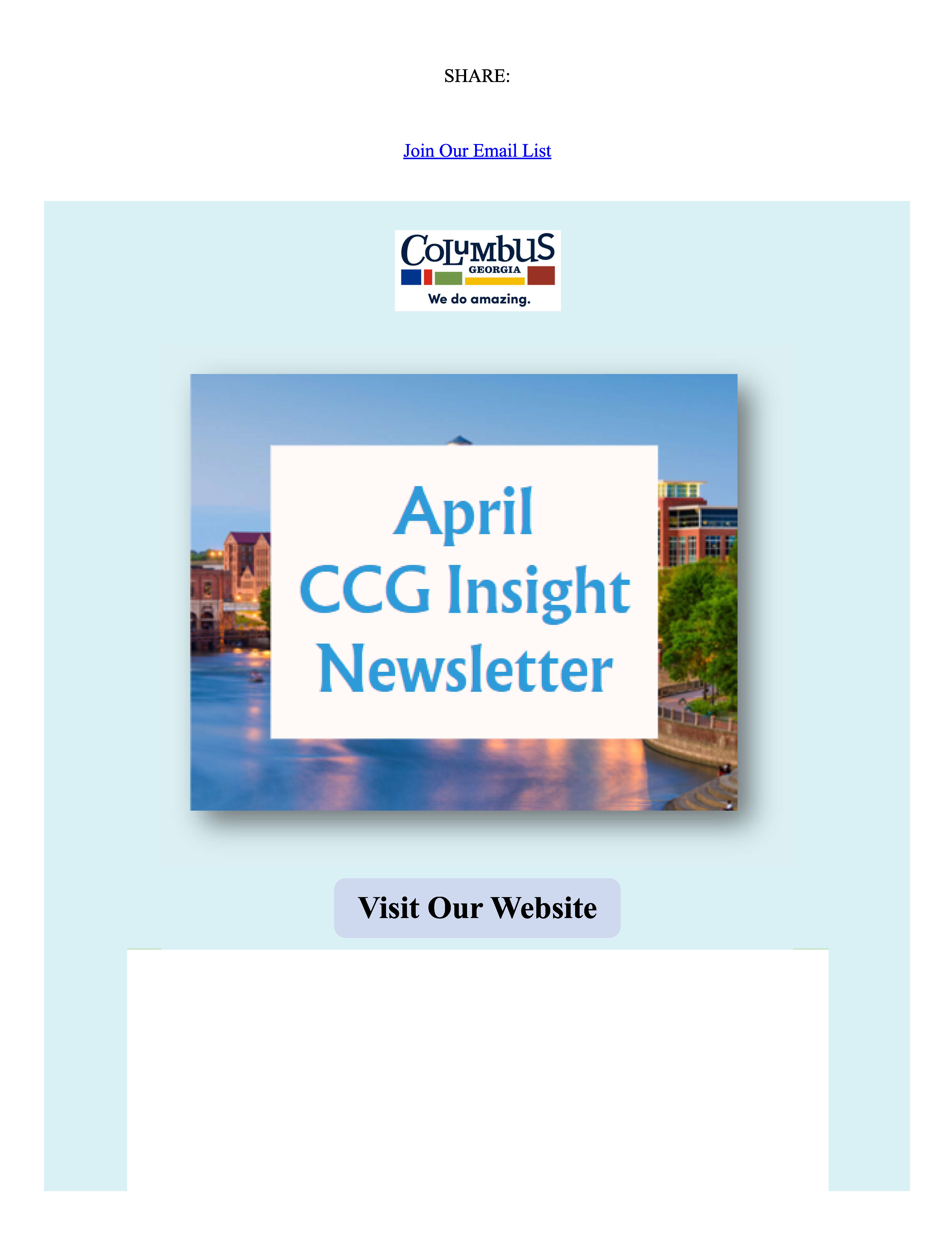 April 2024 Newsletter cover