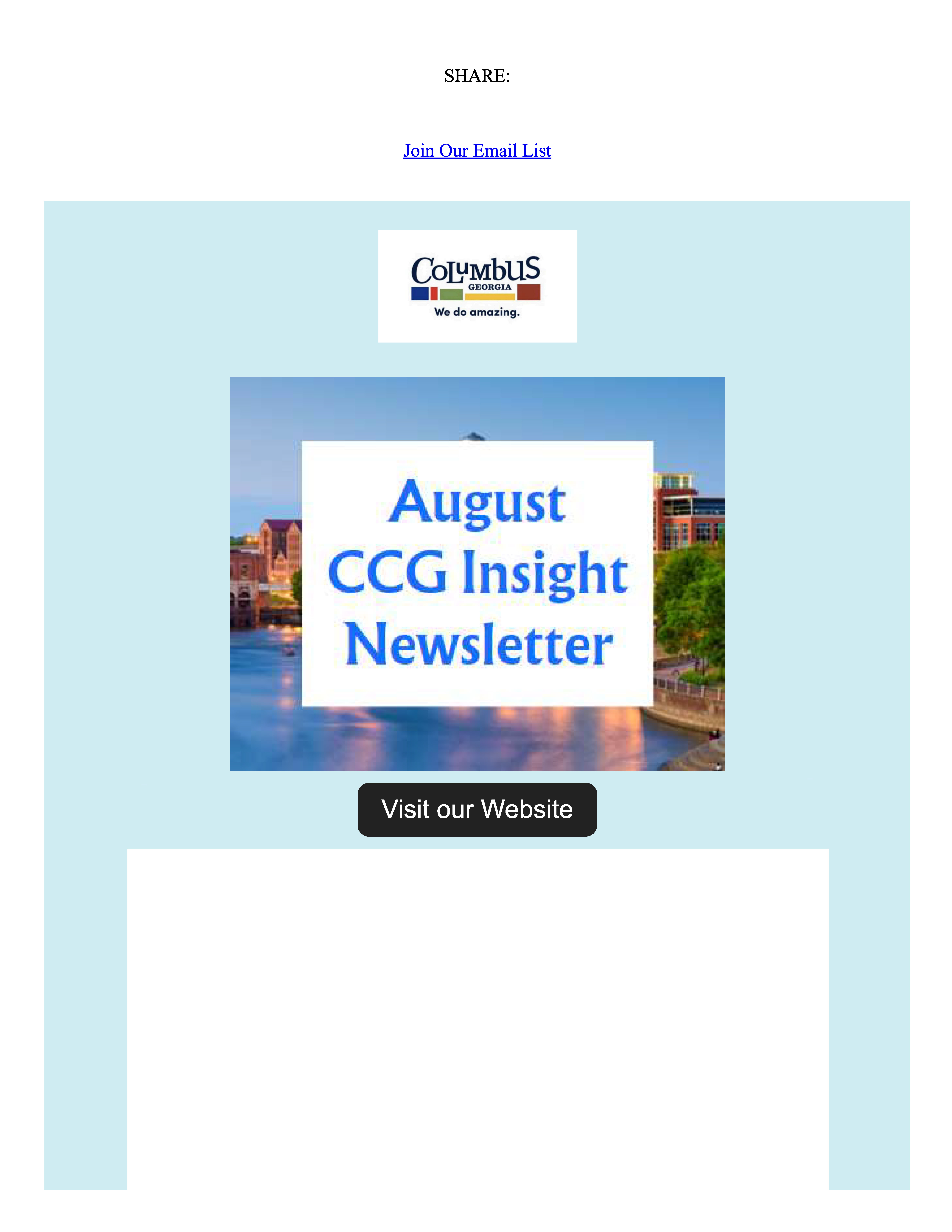 August 2024 CCG Insight Newsletter cover