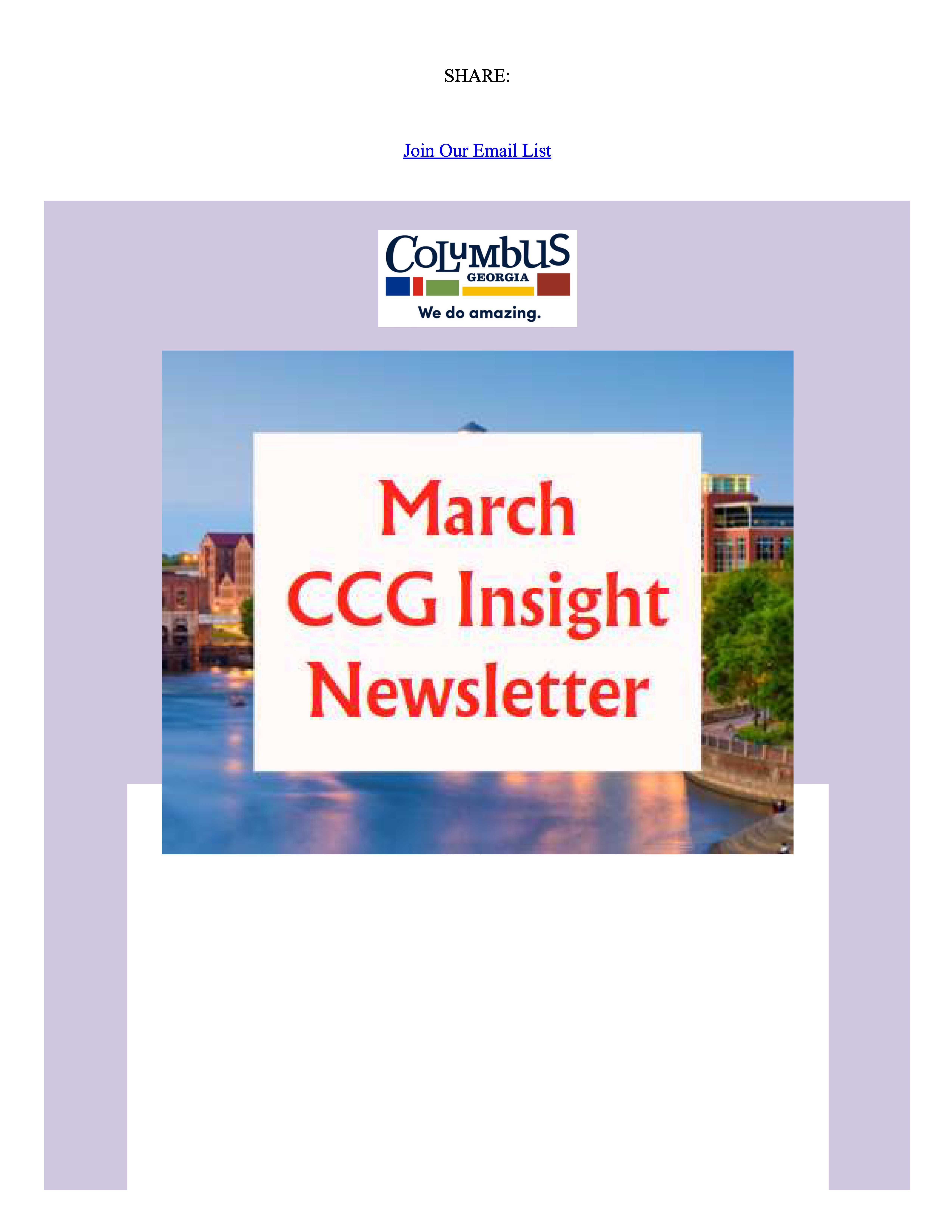 March 2024 Newsletter cover